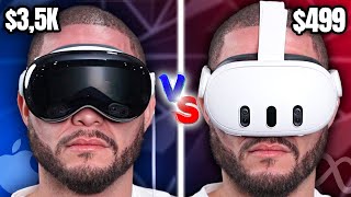 APPLE VISION PRO VS META QUEST 3 COMPARACION DEFINITIVA [upl. by Acisey472]