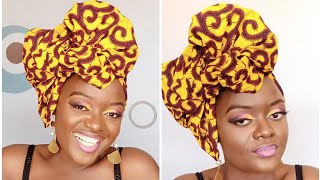 Comment attacher un foulard pagne Wax  Turban Tutoriel [upl. by Anattar]