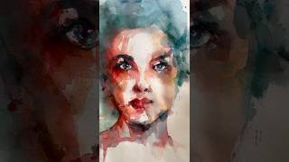 Making of Melancholia Watercolor on paper by artist Abhishek Deheriya adeheriya [upl. by Cost]