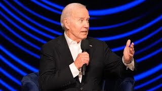 So embarrassing Barack Obama awkwardly leads Joe Biden off stage after freezing at fundraiser [upl. by Wahs518]