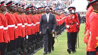 President Ruto inspects a guard of honour at Jamhuri Day 2022 celebrations at Nyayo Stadium [upl. by Husain]