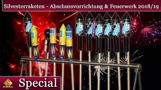 Test meiner Silvesterraketen  Abschussvorrichtung und das Neujahrsfeuerwerk 201819 [upl. by Savannah]