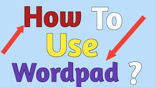 How To Use Wordpad In Hindi Computer and Technology Gyan [upl. by Dahle699]