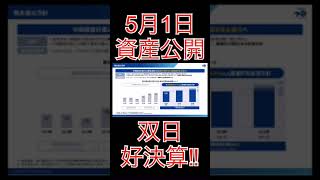 【資産公開】5月1日−30万円。双日が好決算と株主還元発表で株価急進。Shorts資産公開 高配当株 [upl. by Anirad175]