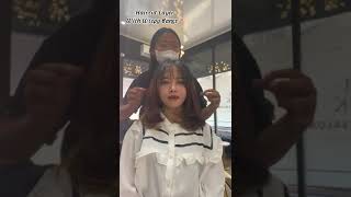 Haircut Layer with Wispy Bangs✨mokasalonsemarang haircut potongrambut hairstyle salonhits [upl. by Kulseth]