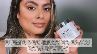 Elemis Dynamic Resurfacing Facial Pads Review  Nadia Vega [upl. by Tutto]