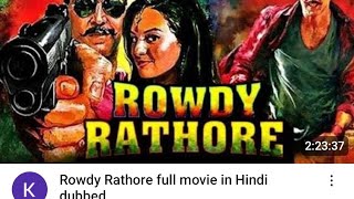 Akshay Kumar rowdy rathore full movie [upl. by Devan786]