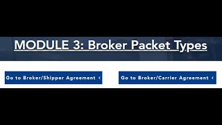 10112024  Freight Broker 101  Broker Packet Types [upl. by Jorey]