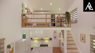 Amazing Tiny House with Bedroom Loft Design Idea 4x6 Meters [upl. by Catherine]