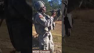 Shooting M320 Grenade Launcher A Day At Work [upl. by Wilkie]