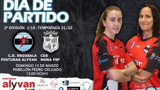 J20 Grupo 4 Segunda División Femenina Segosala Alyvan  CDE Mora FS [upl. by Nelyag]