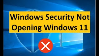 Windows Security Not Opening Windows 11 [upl. by Ekihc]