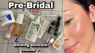 PreBridal Glowing Skincare Routine ✨  Best products from CeraVe [upl. by Rossen177]