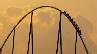 Shambhala roller coaster PortAventura Park Salou Tarragona Spain No tour [upl. by Nyvrem906]