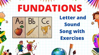 Fundations Letter Sound Song with Alphabet Cards [upl. by Navy]