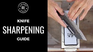 How To Sharpen a Kitchen Knife  Beginners Guide to Knife Sharpening [upl. by Nevs]