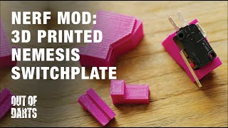 Nerf Mod Nemesis 3D Printed Switch Plate Best Placement Possible [upl. by Llertac]