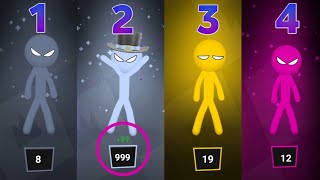 Best 999 Stickman Random Party  Stickman Party 1 2 3 4 Player 2024  D  YAN [upl. by Yelha]