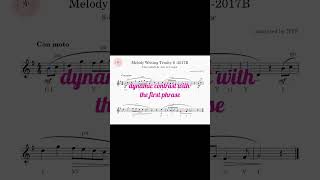 Melody Writing Trinity Grade 6  8 bars for Oboe  2017B  shorts [upl. by Giusto]