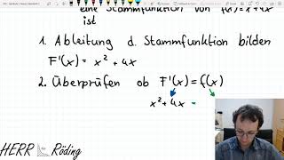 Prüfung Ist Fx eine Stammfunktion von fx [upl. by Qirat]