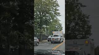 QUICK CATCH OF A LAWRENCE CEDARHURST EMS AMBULANCE RESPONDING IN NY [upl. by Etna481]