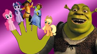 Finger Family Song with Shrek [upl. by Nashoma]