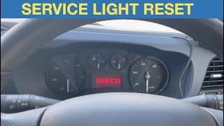 2020 Iveco daily service light reset [upl. by Wescott]