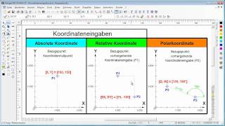 DesignCAD Eingabe nach Relativkoordinaten [upl. by Tiena]