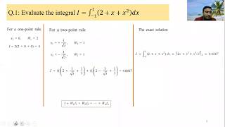 Gauss Quadrature formula and problems  Numerical Integration  upto Four point Rule [upl. by Marius336]