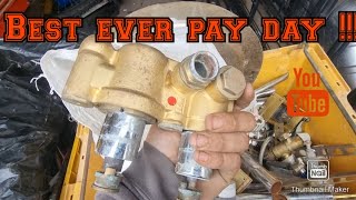 scrap metal pay day how much did I get for all this WOW [upl. by Ahtael]