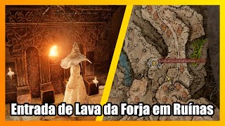 💀Elden Ring DLC 100  Entrada de Lava da Forja em Ruínas [upl. by Eveivaneg929]