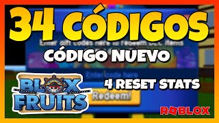 ✅CÓDIGO NUEVO✅34 CÓDIGOS de 🔥BLOX FRUITS 🔥 Roblox 2024 🔥 4 códigos de Reset Stats 🔥 EMiLiOR [upl. by Reyotal34]