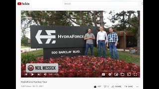 HydraForce Factory Tour by Neil Messick of Messick Equipment [upl. by Tillo]