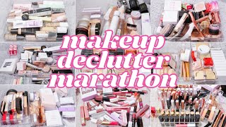 huge 25 hour makeup declutter marathon 2024 [upl. by Ahsenor67]