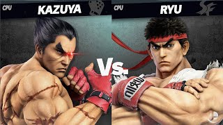 Super Smash Bros Ultimate Tekken VS Street Fighter [upl. by Kelci]