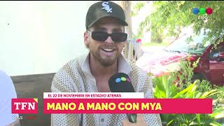 Mano a mano con Mya que presentará su show en el estadio de Atenas [upl. by Tench]