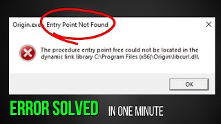 The Procedure quotEntry Point Not Found Dynamic Link Libraryquot Error Fixing In Windows 10  11  7 [upl. by Ymassej70]