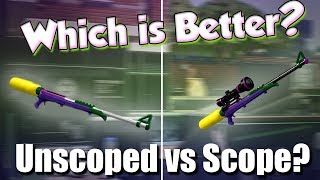 Splatoon 2  NoScope vs Scope Charger Which is better [upl. by Ydnarb]