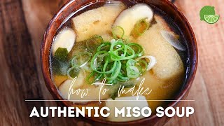 Authentic Japanese Miso Soup Recipe [upl. by Lody]