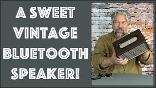 Tewell RetroRock Vintage Style Bluetooth Speaker  REVIEW [upl. by Anuat]