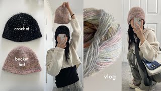 💬 vlog  동그란 것은 어쩐지 마음에 들어  crochet bucket hat [upl. by Hayward]