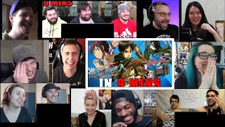 Attack on Titan in 9 minutes by Gigguk  Reaction Mashup [upl. by Hayilaa287]