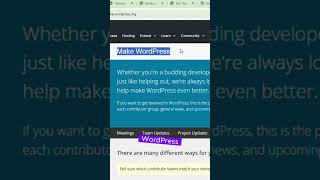 wordpress community updates in WordPress shorts wordpress [upl. by Eelasor]