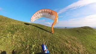 Raná  NW 372024 Start and hill soaring 1821 Enzo 3 Paragliding Soaring Czech Rep Česko [upl. by Jola417]