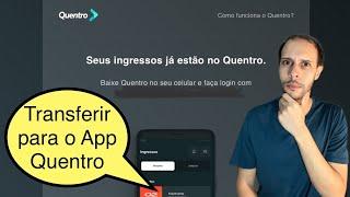 Como transferir os ingressos da quotTICKETMASTERquot para o quotAPP QUENTROquot Dúvidas frequentes [upl. by Anillehs]