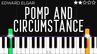 Edward Elgar  Pomp and Circumstance  EASY Piano Tutorial [upl. by Holbrooke]