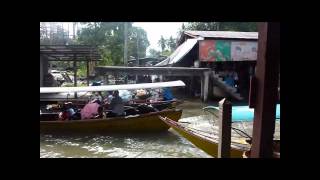 Floating Market Damnoen Saduak  Bangkok  Thailand [upl. by Placia]