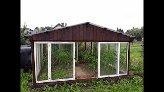 Szklarnia ze starych okien Building a Greenhouse With Old Windows [upl. by Vola]