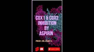 Cyclooxygenase inhibition by aspirin I COX1 amp COX2 I Prof Dr Jariya [upl. by Richers]