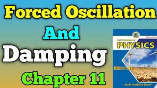 Damping and forced Oscillation chapter 11 oscillation class 11 new physics book  first year [upl. by Deerc]